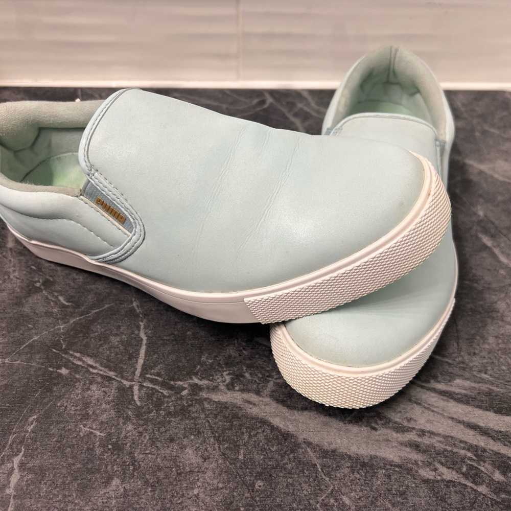 Puma Blue and White Sneakers